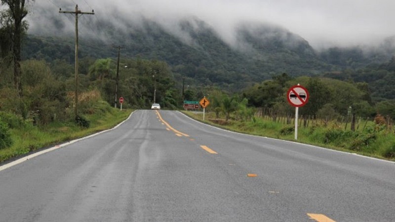 Na VRS 804, rodovia de acesso a Silveira Martins, foram recuperados 12,82 quilômetros   Foto Divulgação Daer