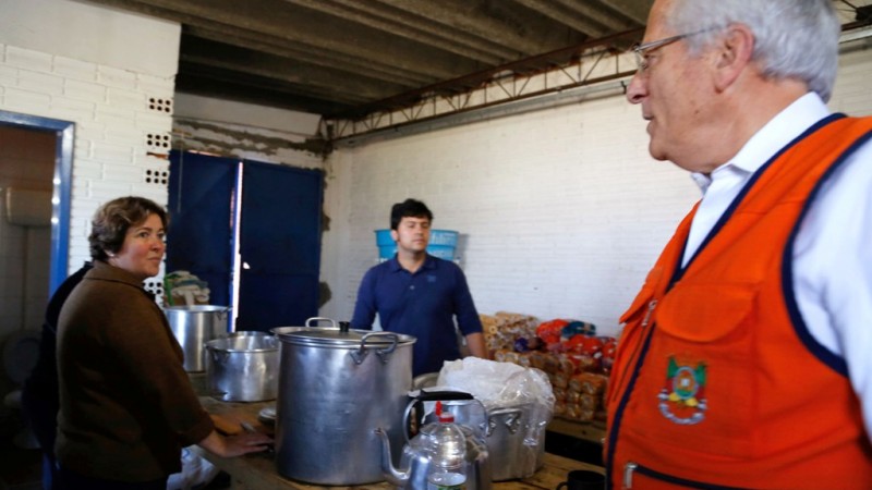 Governador em exercício José Paulo Cairoli coordenou ações de socorro em São Francisco de Paula