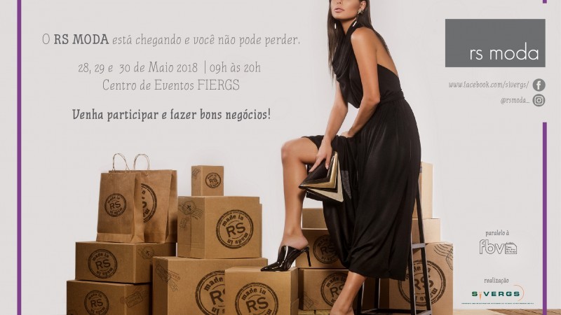 RS Moda acontece nos dias 28,29 e 30, no Centro de Eventos da Fiergs